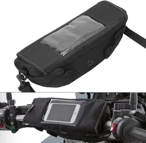 Waterproof Handlebar Storage Bag Motorcycle Bike Handle Bar Bag with Phone Pouch Compatible with bmw F750GS F850GS R1200GS Triumph Honda Yamaha Suzuki