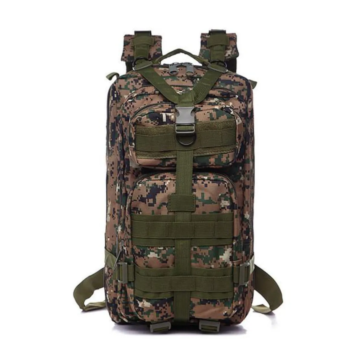 Waterproof Outdoor Backpack for Hiking and Camping with Military-Inspired Design