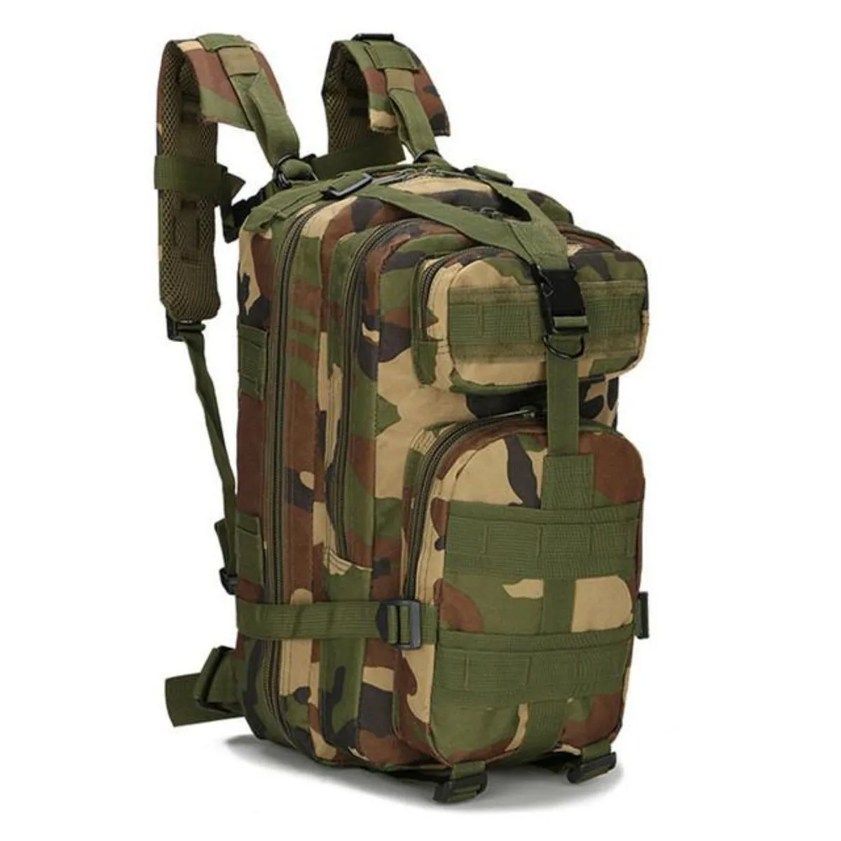 Waterproof Outdoor Backpack for Hiking and Camping with Military-Inspired Design
