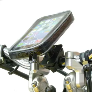 Weather Resistant Motorcycle Handlebar Mount for iPhone 13 PRO MAX (sku 58838)