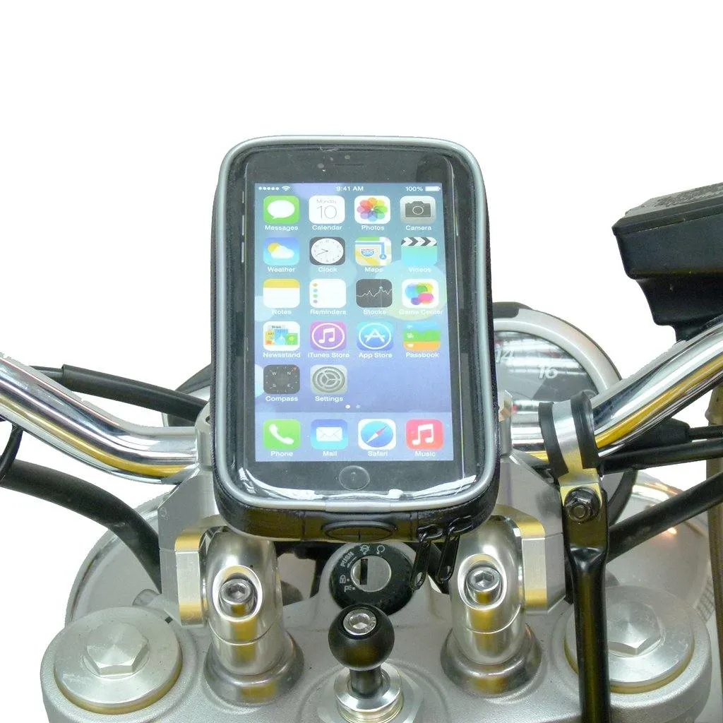Weather Resistant Motorcycle Handlebar Mount for iPhone 13 PRO MAX (sku 58838)