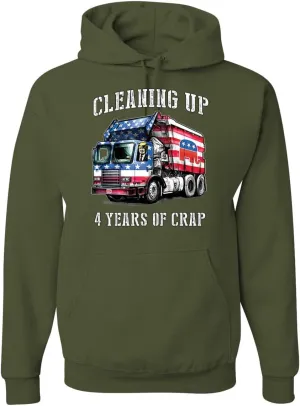 Wild Bobby Cleaning Up 4 Years of Crap Garbage Truck Trump 2024 USA Political Sweatshirt