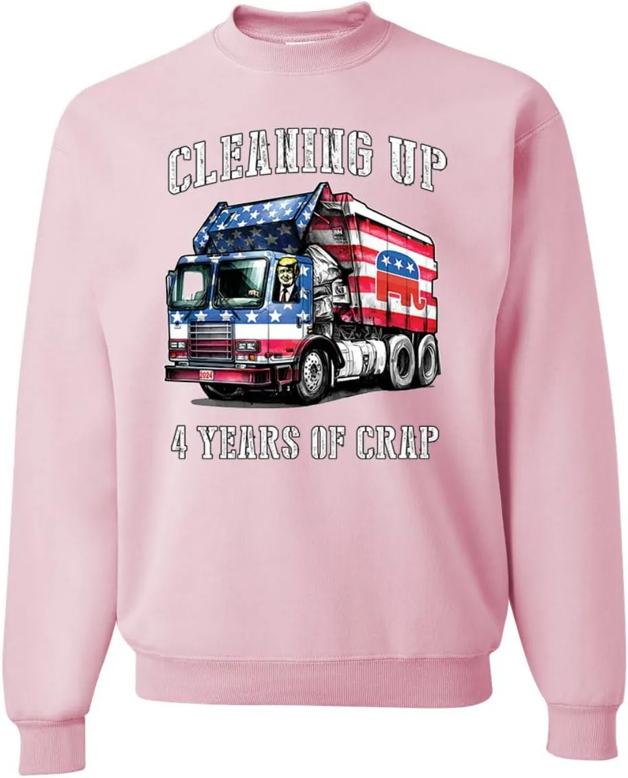 Wild Bobby Cleaning Up 4 Years of Crap Garbage Truck Trump 2024 USA Political Sweatshirt