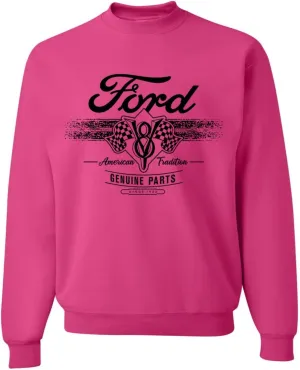 Wild Bobby Ford Motor Co Genuine Parts American Tradition Logo Cars and Trucks Crewneck Sweatshirt