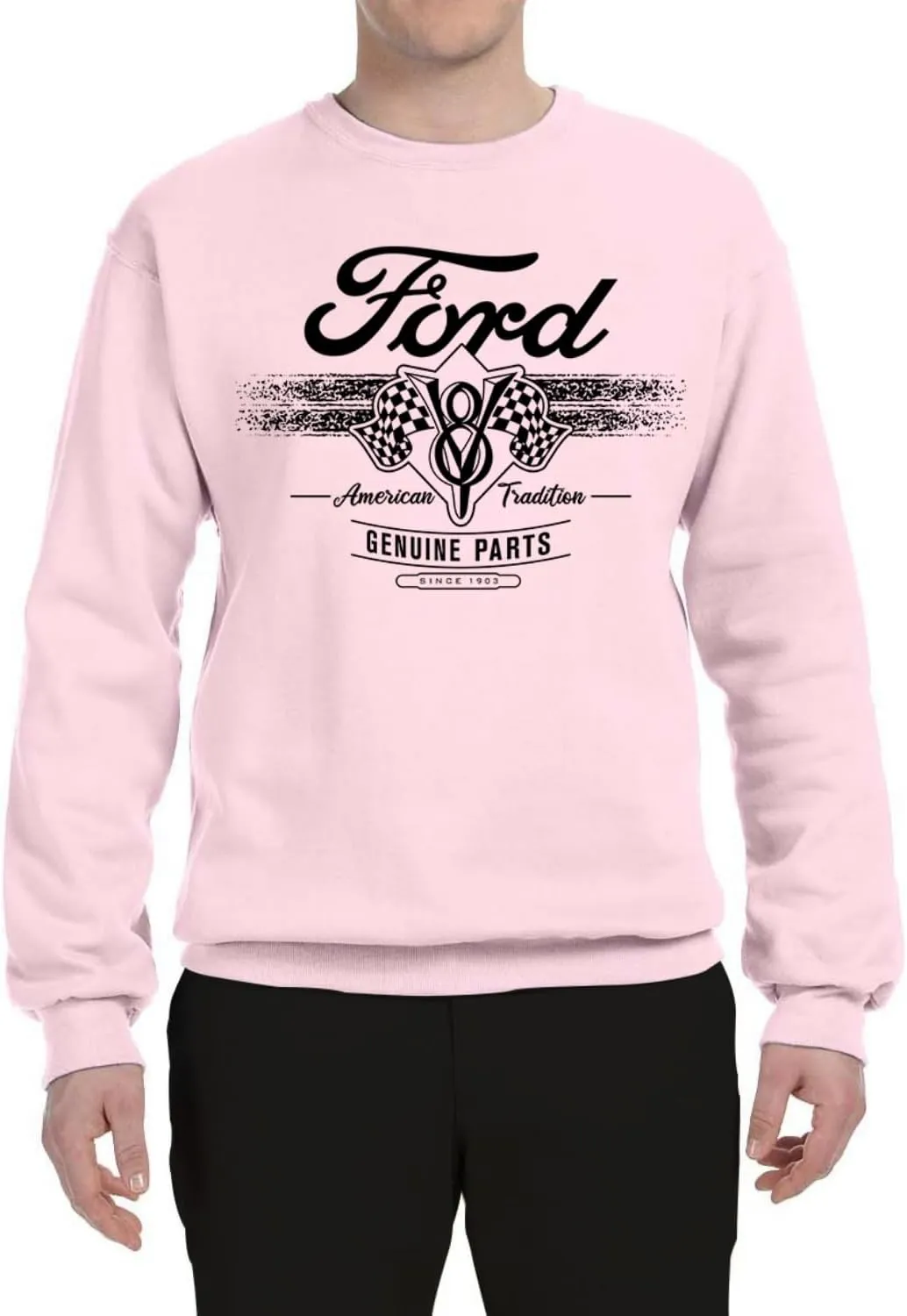 Wild Bobby Ford Motor Co Genuine Parts American Tradition Logo Cars and Trucks Crewneck Sweatshirt