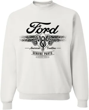 Wild Bobby Ford Motor Co Genuine Parts American Tradition Logo Cars and Trucks Crewneck Sweatshirt