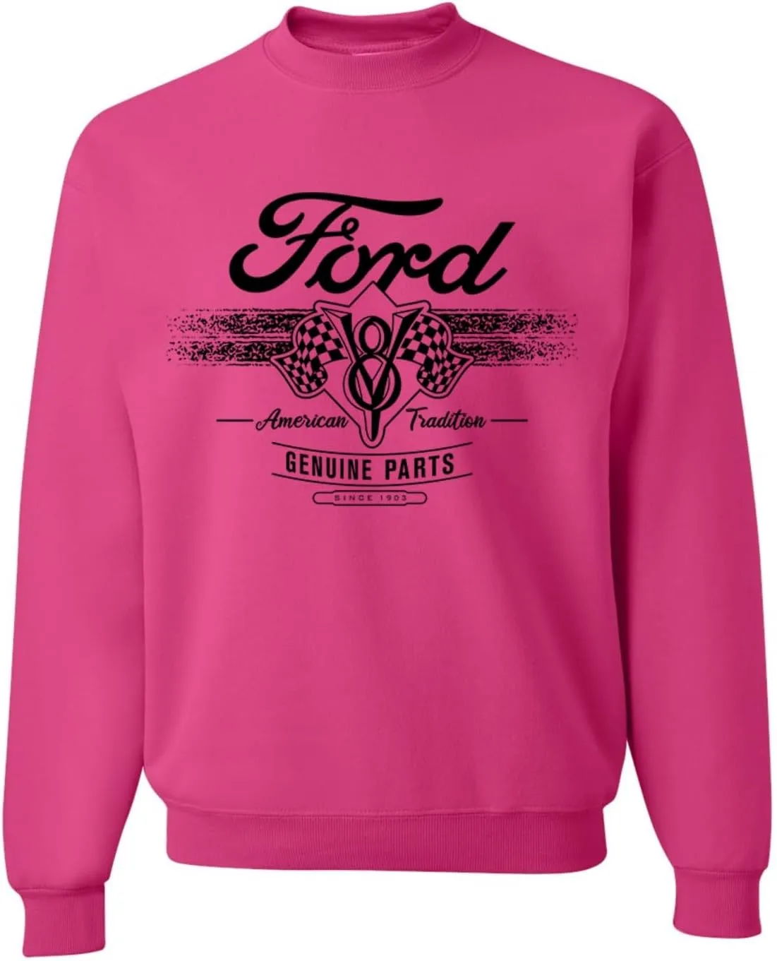 Wild Bobby Ford Motor Co Genuine Parts American Tradition Logo Cars and Trucks Crewneck Sweatshirt