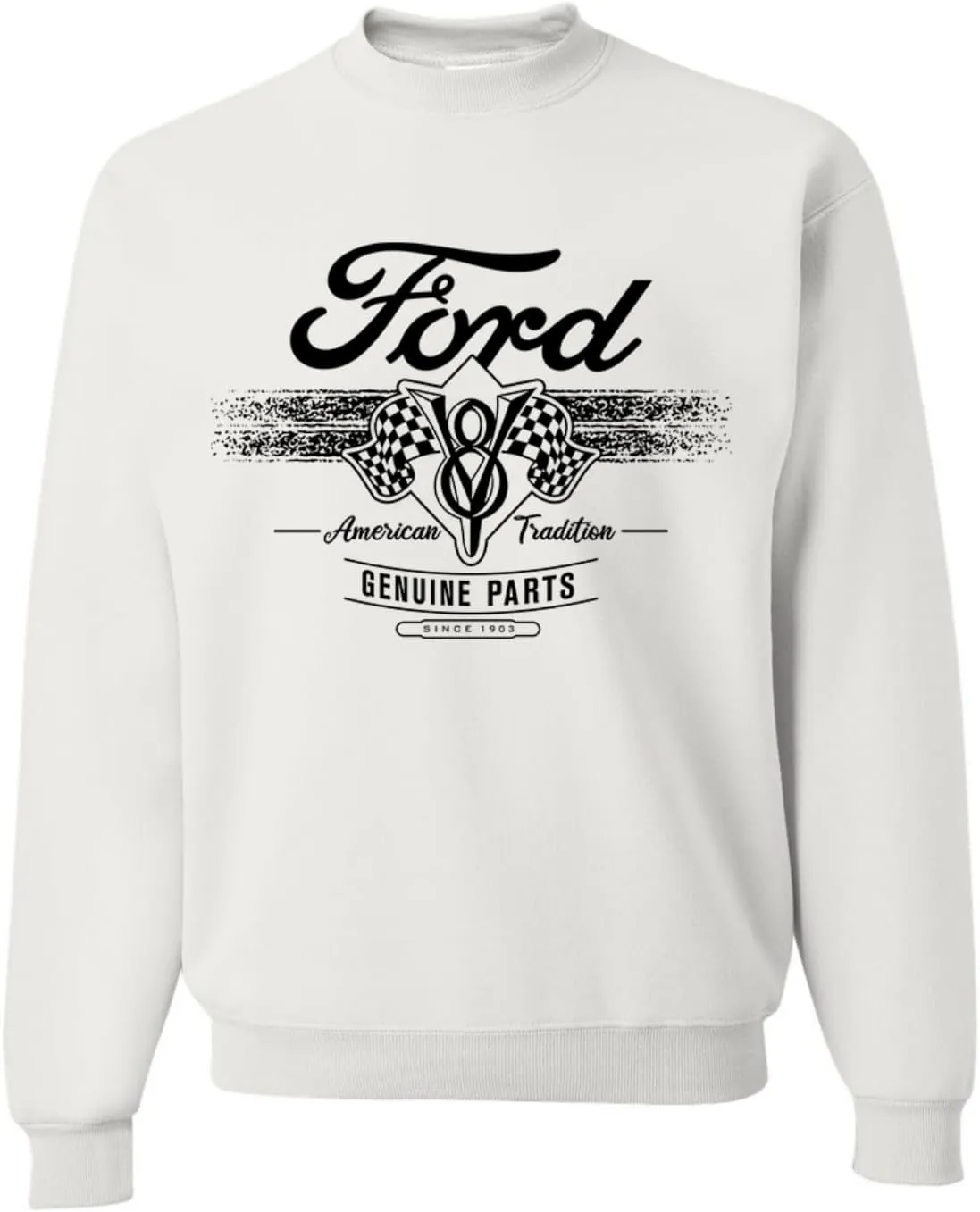 Wild Bobby Ford Motor Co Genuine Parts American Tradition Logo Cars and Trucks Crewneck Sweatshirt