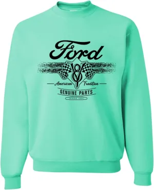 Wild Bobby Ford Motor Co Genuine Parts American Tradition Logo Cars and Trucks Crewneck Sweatshirt