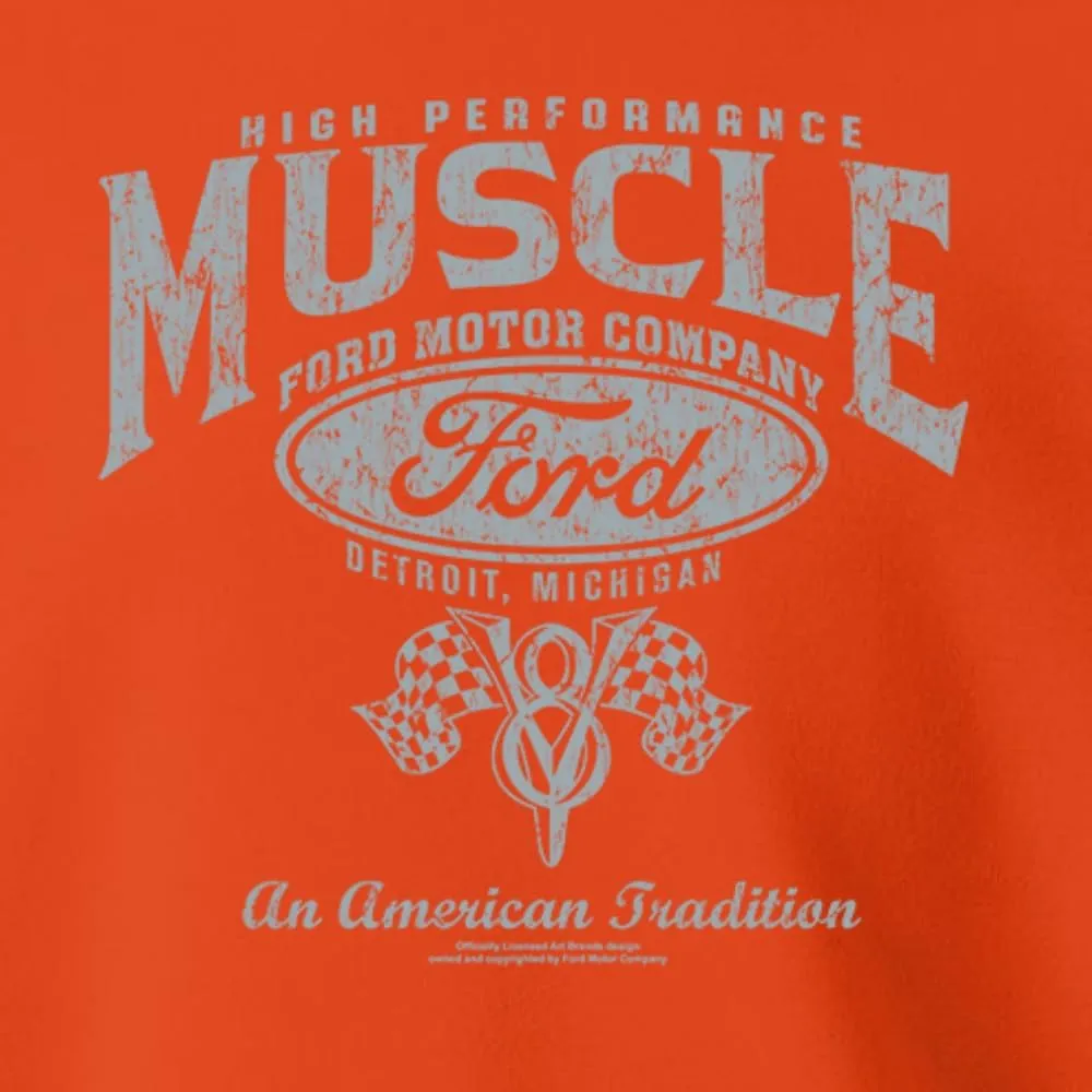 Wild Bobby Ford Motor Co Muscle, Detroit Michigan American High Performance Cars and Trucks Sweatshirt