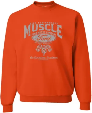 Wild Bobby Ford Motor Co Muscle, Detroit Michigan American High Performance Cars and Trucks Sweatshirt