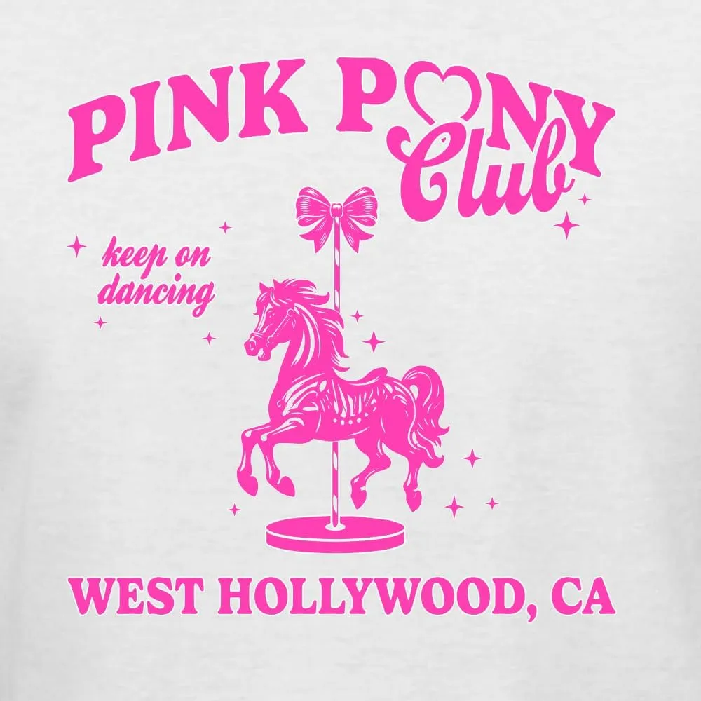 Wild Bobby Pink Pony Club West Hollywood California Logo | Fan Lyrics Music Concert Merch Pop Culture Shirt