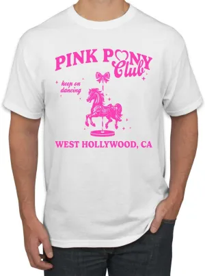 Wild Bobby Pink Pony Club West Hollywood California Logo | Fan Lyrics Music Concert Merch Pop Culture Shirt