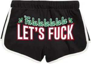 Wild Bobby Sexy Naughty Slutty Christmas Women's Spandex Cotton Booty Shorts