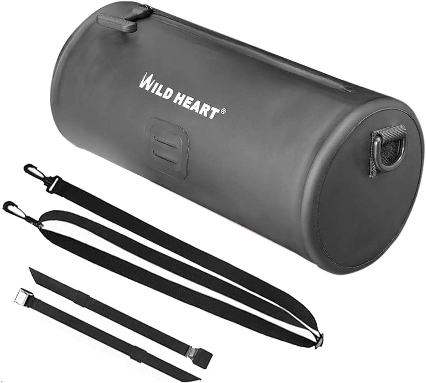 WILD HEART Motorcycle Handlebar Bag Waterproof Motorbike Fork Bag Dirt Bike Handle Bar Bag Universal Bicycle Front Bag Small Tool Bag with Shoulder Strap (Black)