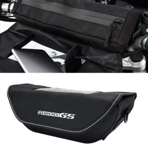 Willis Motorcycle Handlebar Bag for R1200GS, Touch Screen Motorcycle Fork Bag, Waterproof and Dustproof High Capacity Motorcycle Travel Bag
