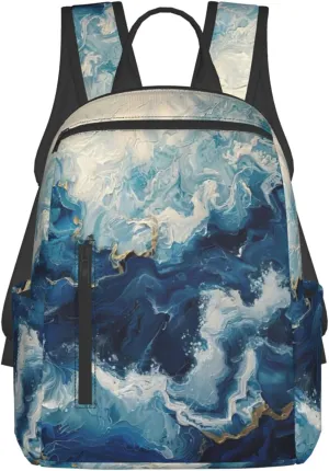 WITHIN THE TIDES Print Women Travel Backpack Purse Casual Daypack Laptop bag for Work,Business,Travel