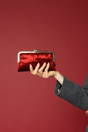 WL2339V Sue Velvet Wallet Pouch Crossbody