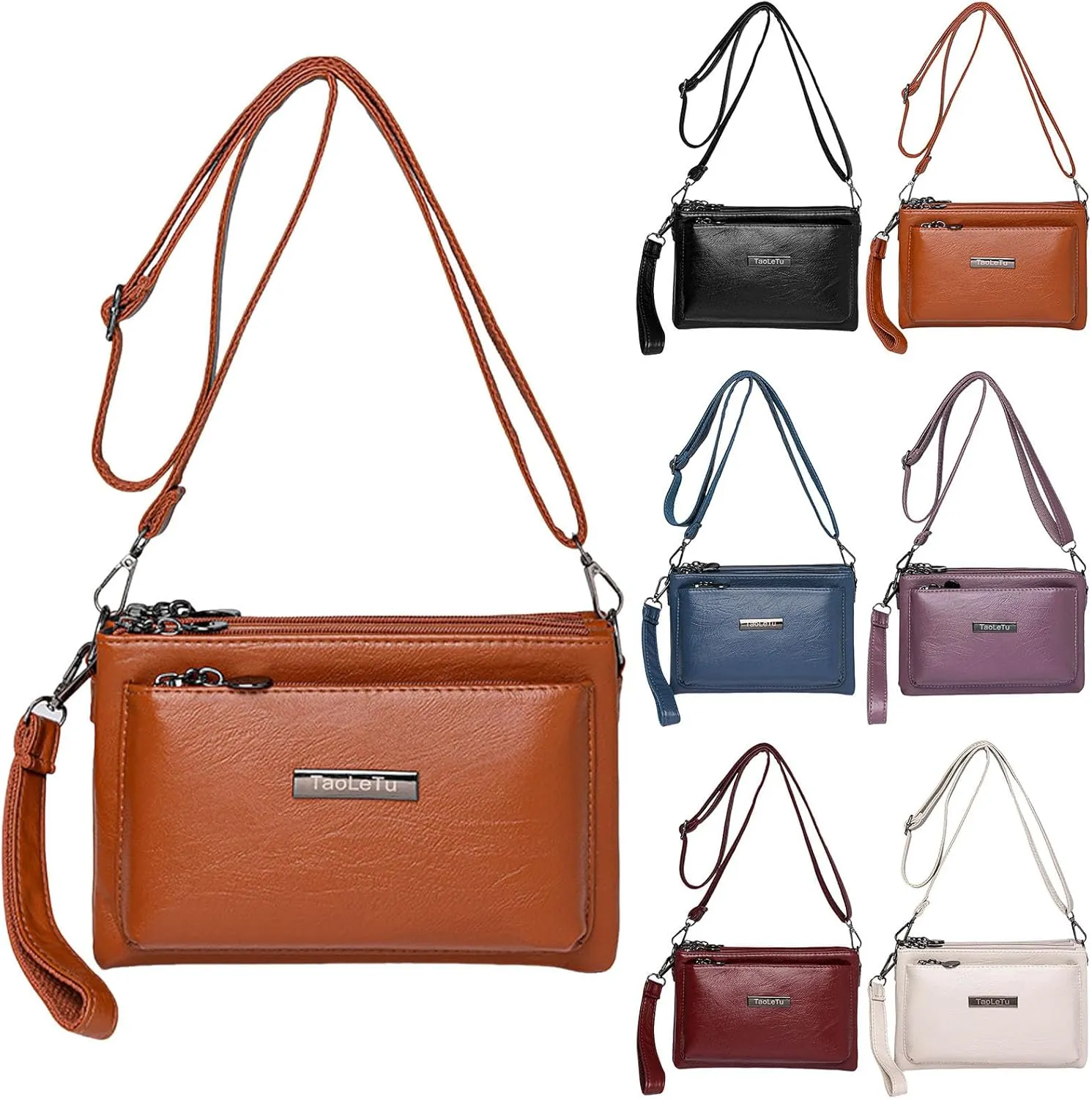 Women Shoulder Bags Fashion New Pattern Simple Layered Practical Handbag Messenger Bag Clear Shoulder (Purple, One Size)