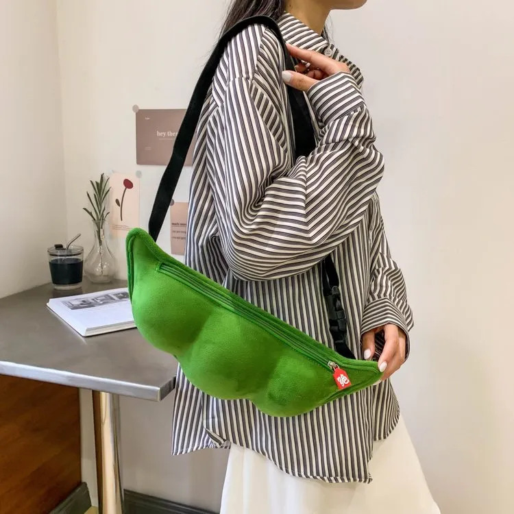Women's Design Bean-shaped Pendant Large Capacity Personality Crossbody Bags