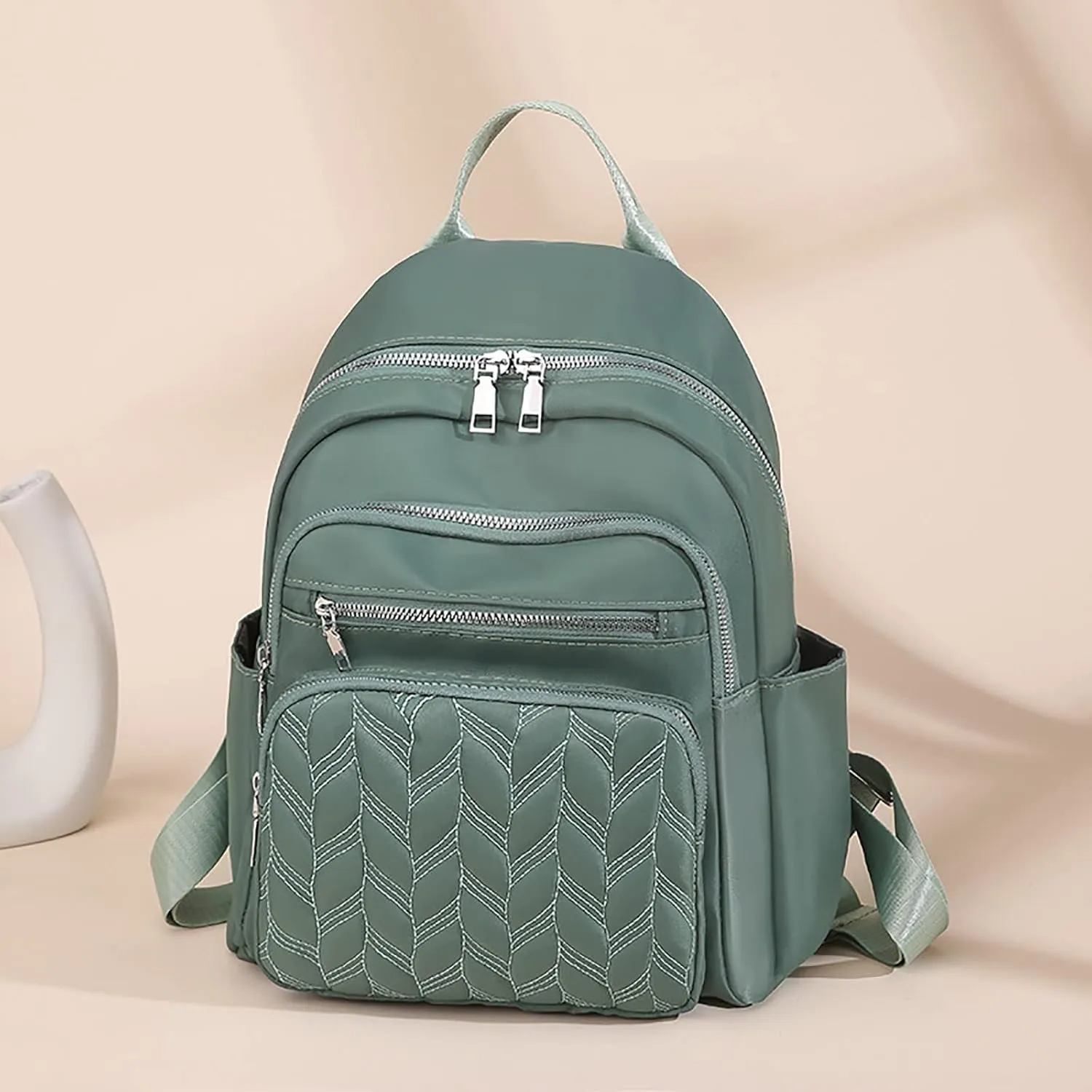 Women's Soft Leather Travel Backpack Soft Rucksack Ladies Shoulder Bags Medium Designer Backpack Purse for Women