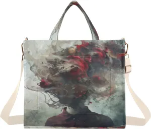 Women's Tote Handbags Tote Shoulder Bag Chaotic Life Big Capacity Handbag for College Work Travel Business,S