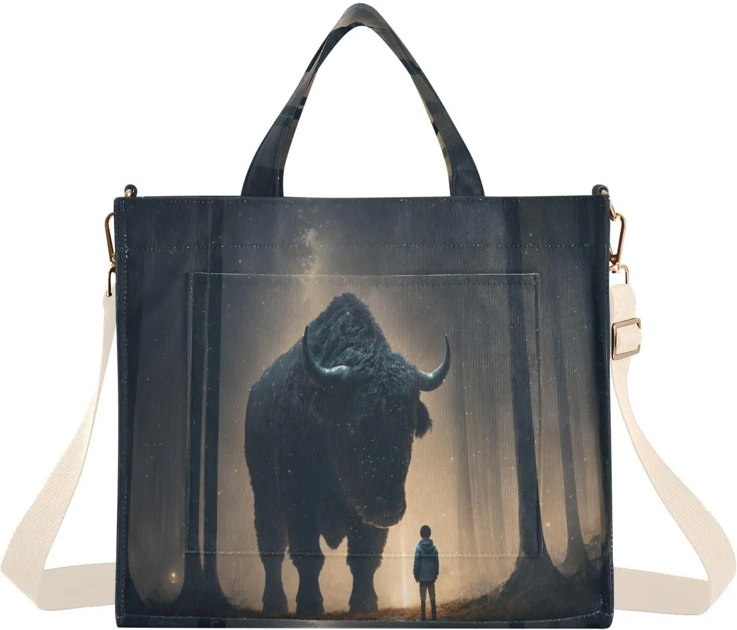 Women's Tote Handbags Tote Shoulder Bag Fantasy Tale Big Capacity Handbag for College Work Travel Business,S