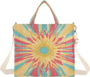 Women's Tote Handbags Tote Shoulder Bag Sun Rays Style Big Capacity Handbag for College Work Travel Business,S