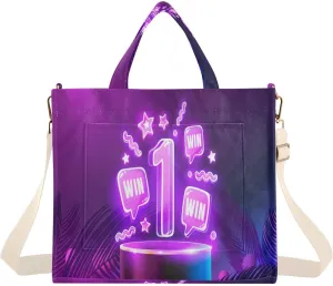Women's Tote Handbags Tote Shoulder Bag Winner Big Capacity Handbag for College Work Travel Business,S
