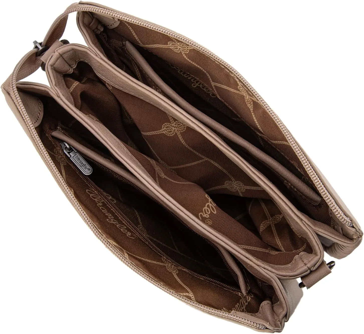 Wrangler Shoulder Bag for Women Crossbody Purse with Woven Strap