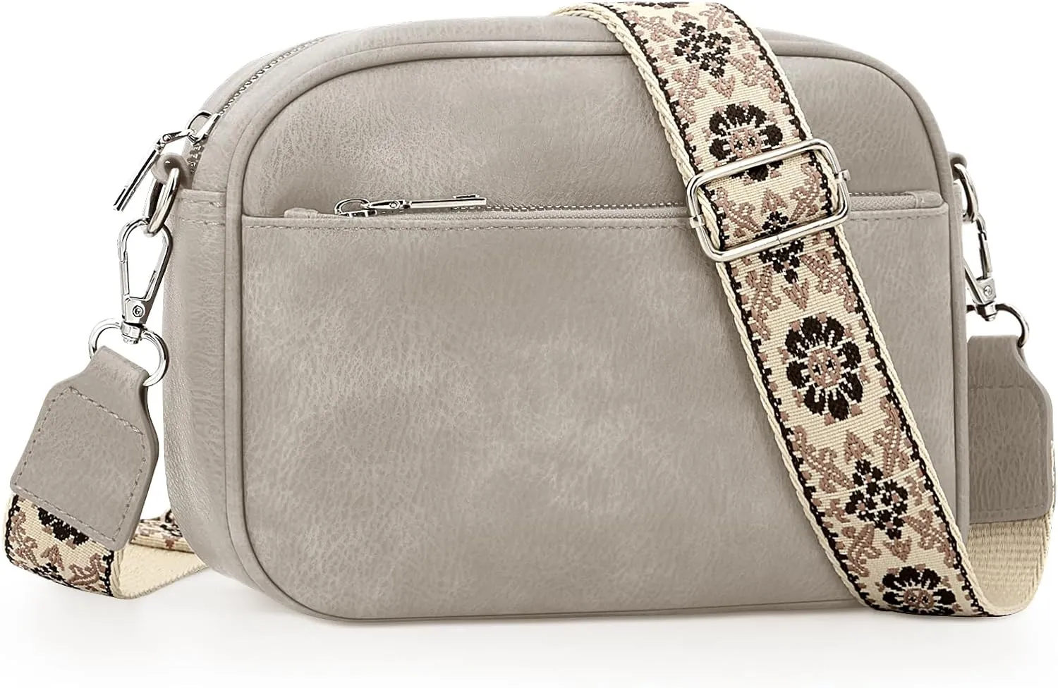 YDSIII Small Crossbody Bags for Women, Trendy Vegan Leather Cross Body Bags for Womens with Adjustable Wide Guitar Strap