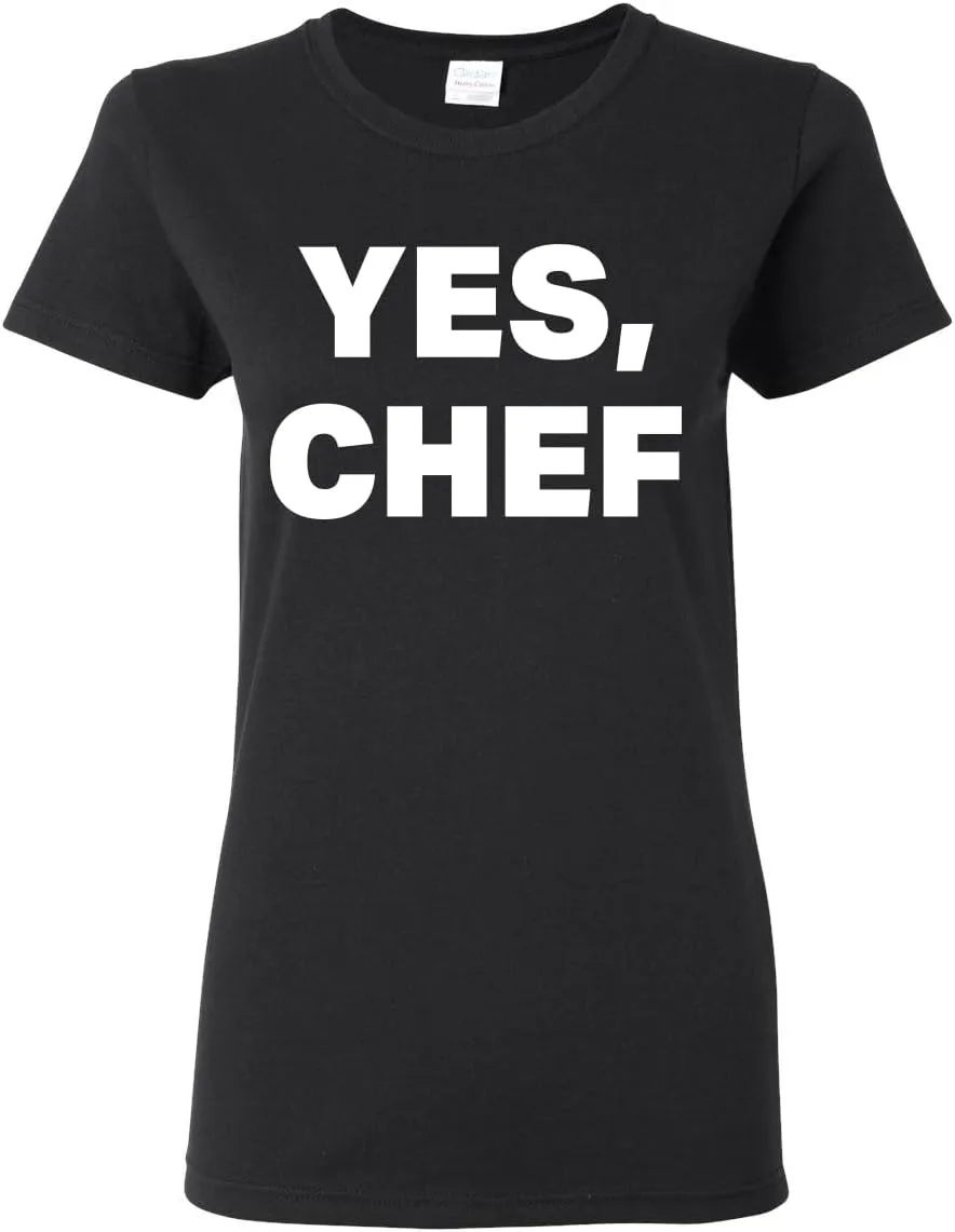 YES Chef Iconic Pop TV Quote Pop Culture Womens Graphic T-Shirt