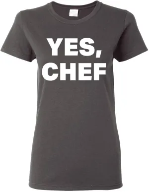 YES Chef Iconic Pop TV Quote Pop Culture Womens Graphic T-Shirt