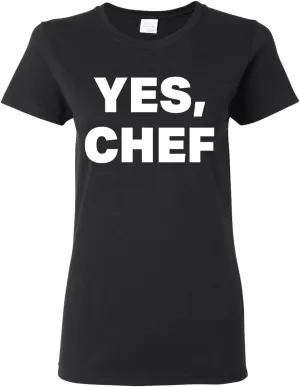 YES Chef Iconic Pop TV Quote Pop Culture Womens Graphic T-Shirt