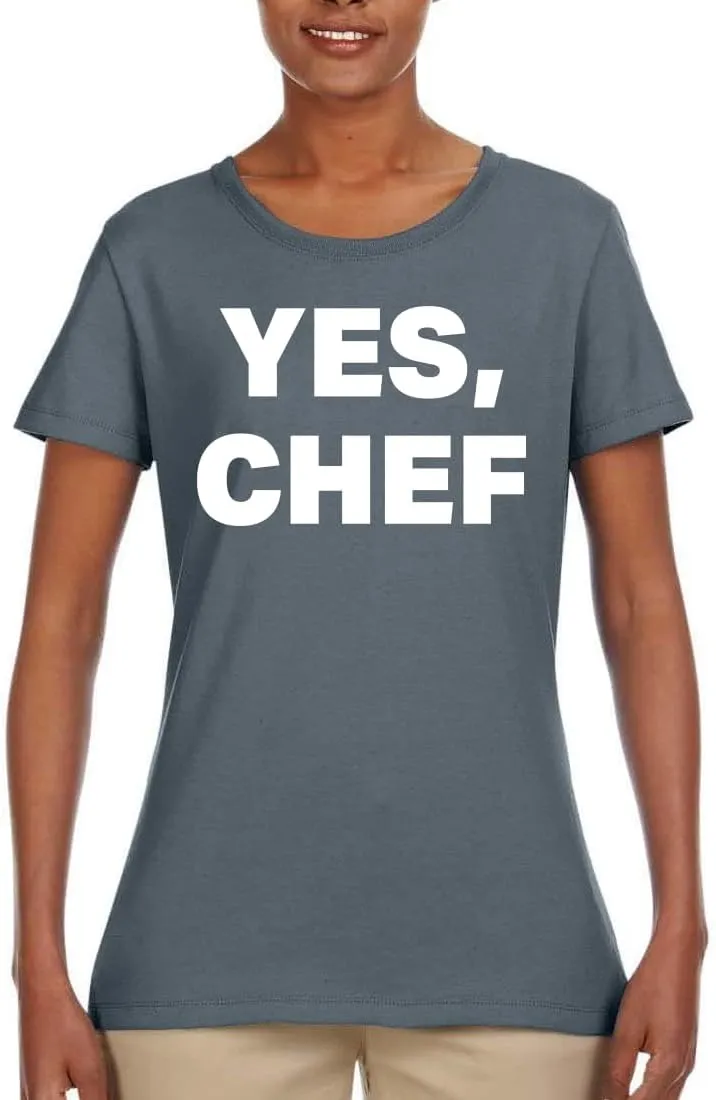 YES Chef Iconic Pop TV Quote Pop Culture Womens Graphic T-Shirt