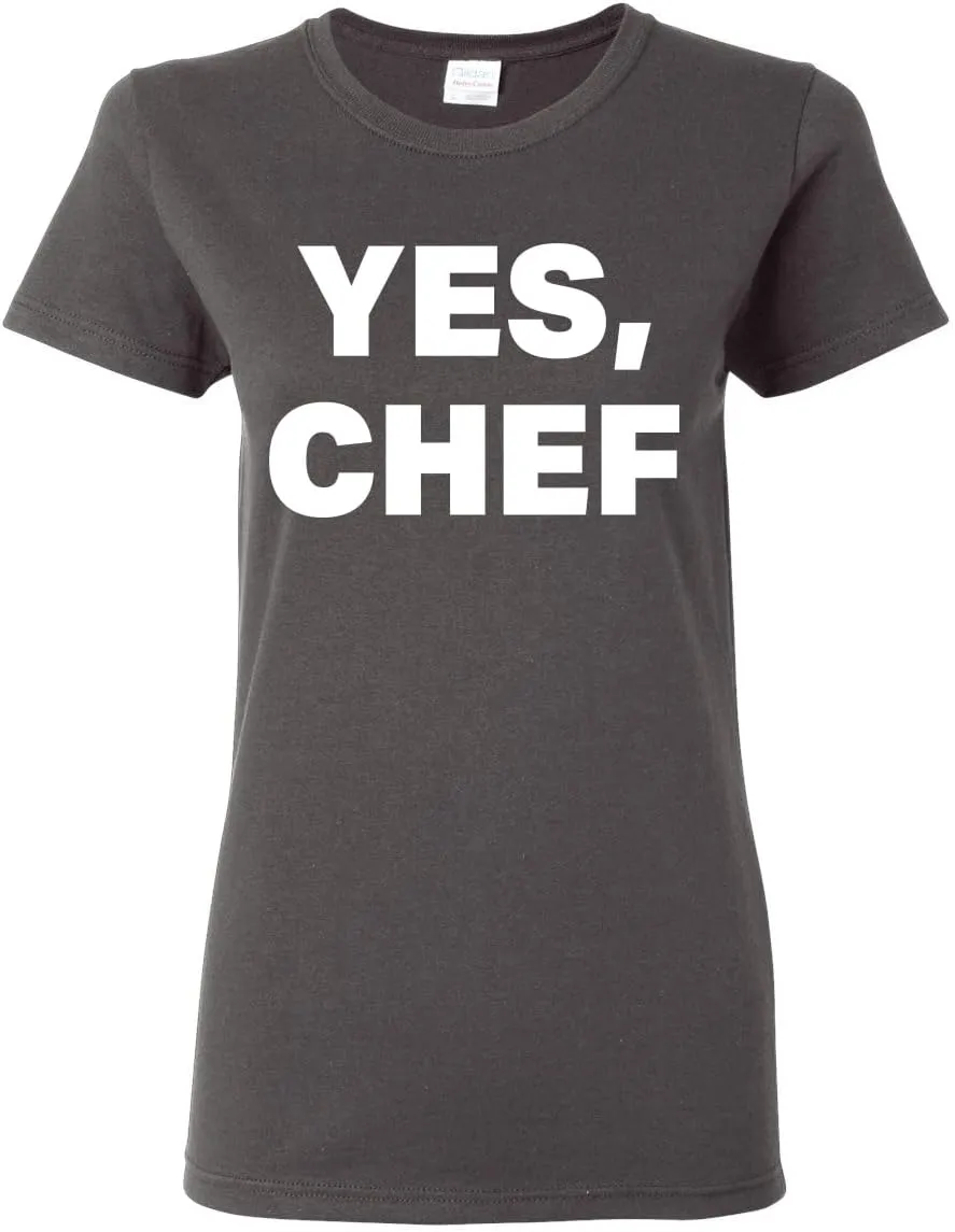 YES Chef Iconic Pop TV Quote Pop Culture Womens Graphic T-Shirt