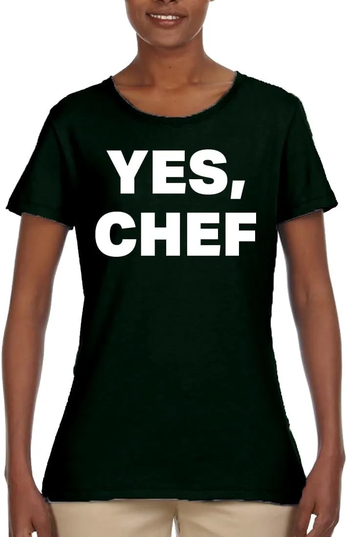 YES Chef Iconic Pop TV Quote Pop Culture Womens Graphic T-Shirt