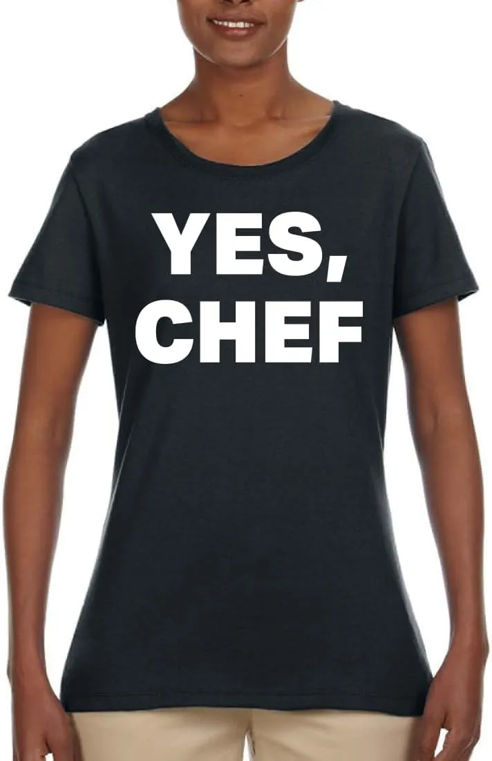 YES Chef Iconic Pop TV Quote Pop Culture Womens Graphic T-Shirt