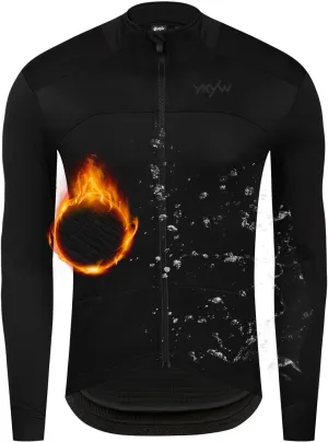 YKYWBIKE Cycling Jackets for Men Winter,Water Resistant Softshell,Windproof Bike Jacket,Cold Weather Motorcycle Jacket