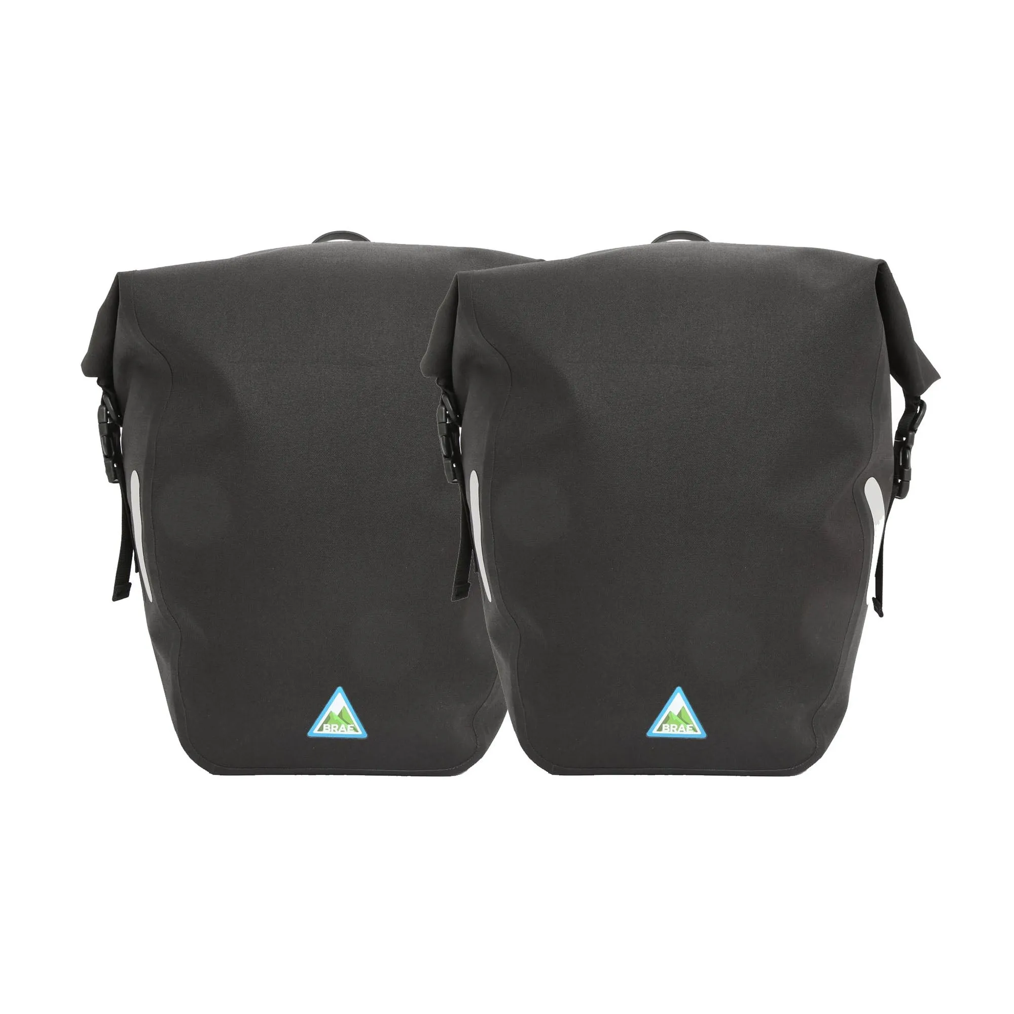 Yonder Waterproof Pannier Bags (2x25L) - Black - Brae Cycling Bag