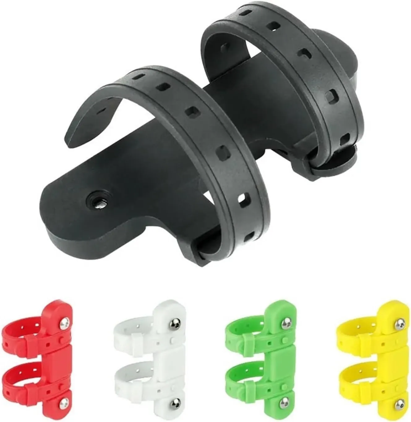 ZinNen RHAIYAN Bicycle Bottle Holder Mount Adapter Silicone MTB Bike Kettle Stand Base Widely Use On Handlebar/Seatpost Tube/Frame (Color : BKG-019B Yellow)
